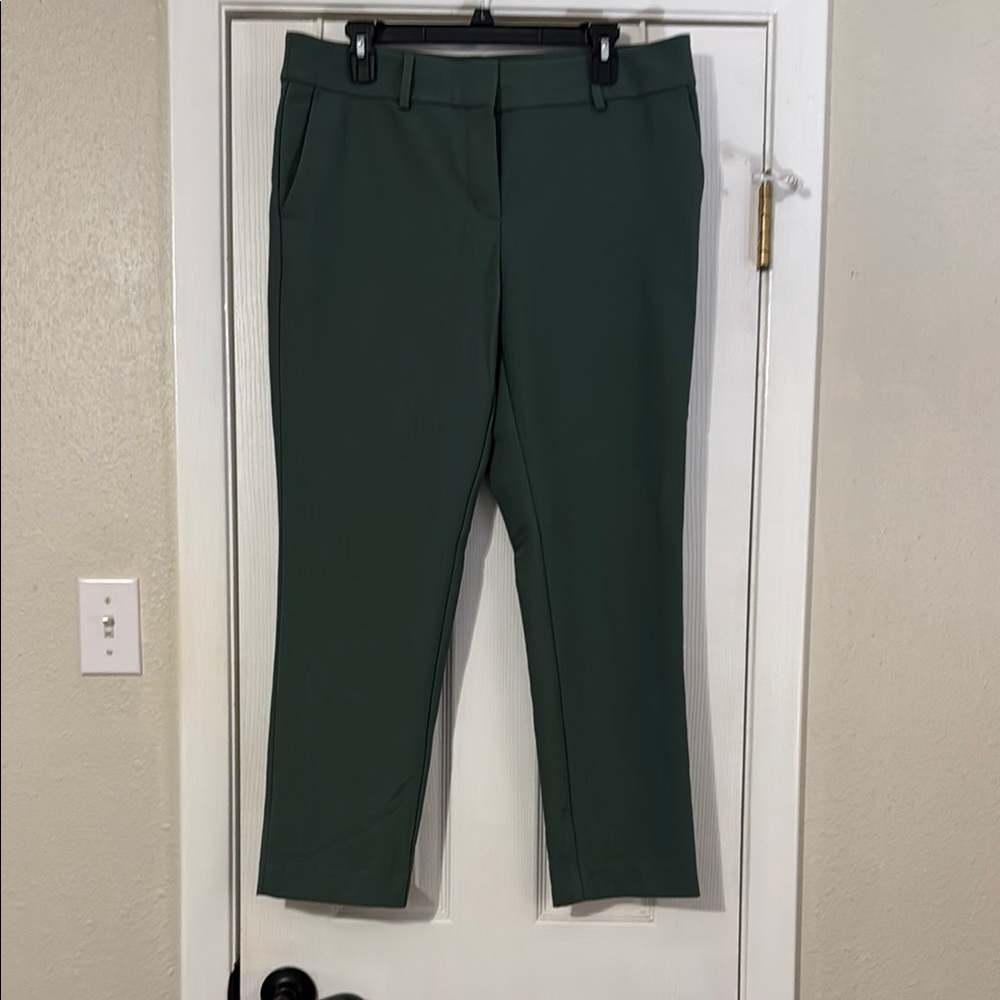 LOFT Forest Green Cropped Pants